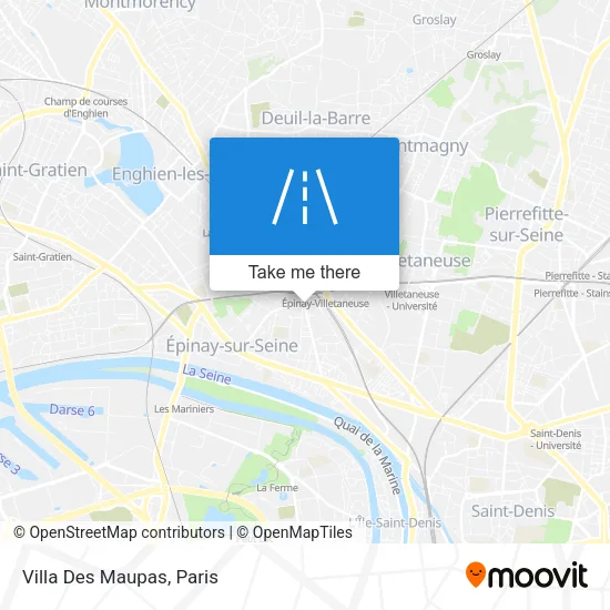 Villa Des Maupas map