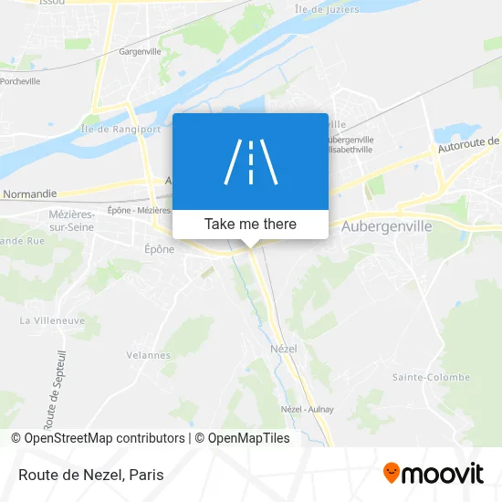 Route de Nezel map