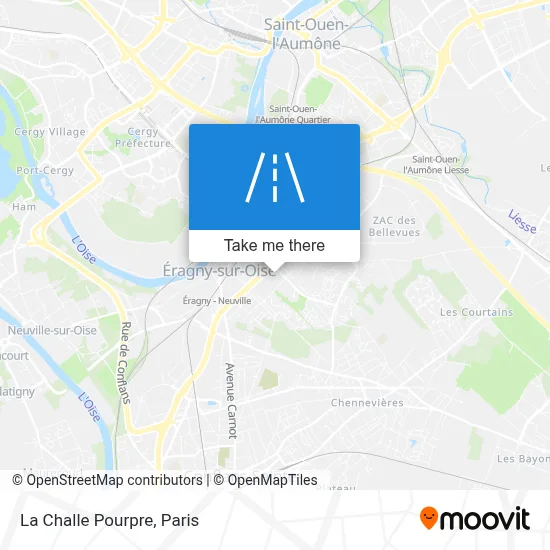 La Challe Pourpre map