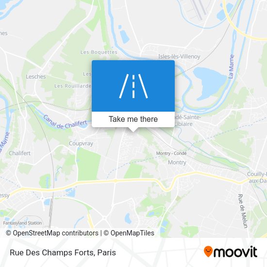 Rue Des Champs Forts map