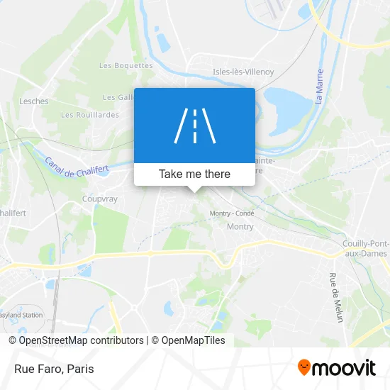 Rue Faro map
