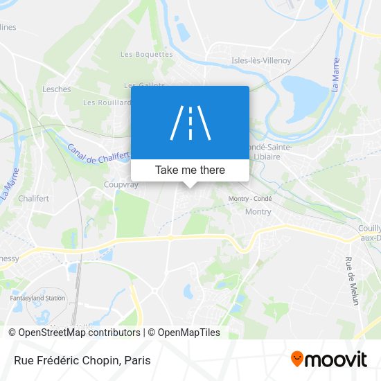 Rue Frédéric Chopin map