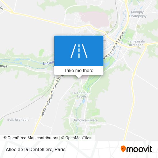 Allée de la Dentellière map