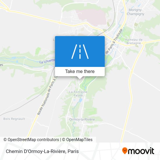 Chemin D'Ormoy-La-Rivière map