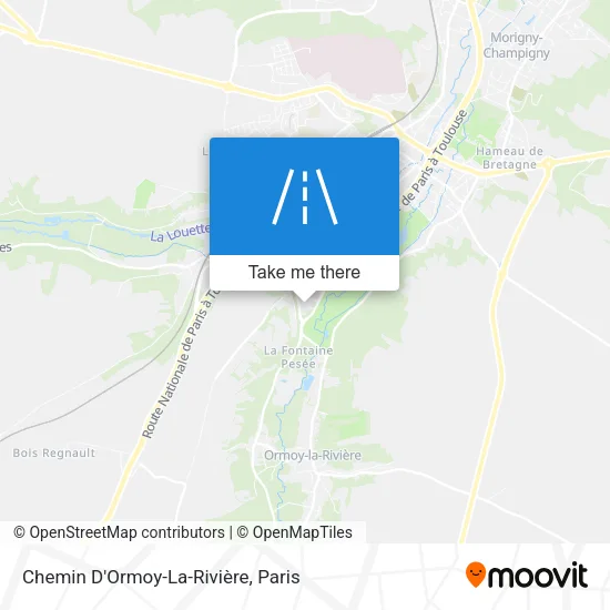 Chemin D'Ormoy-La-Rivière map