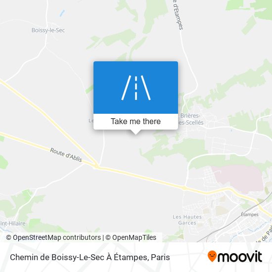Chemin De Boissy-Le-Sec À Étampes map