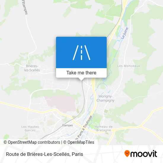 Route de Brières-Les-Scellés map