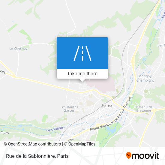 Rue de la Sablonnière map