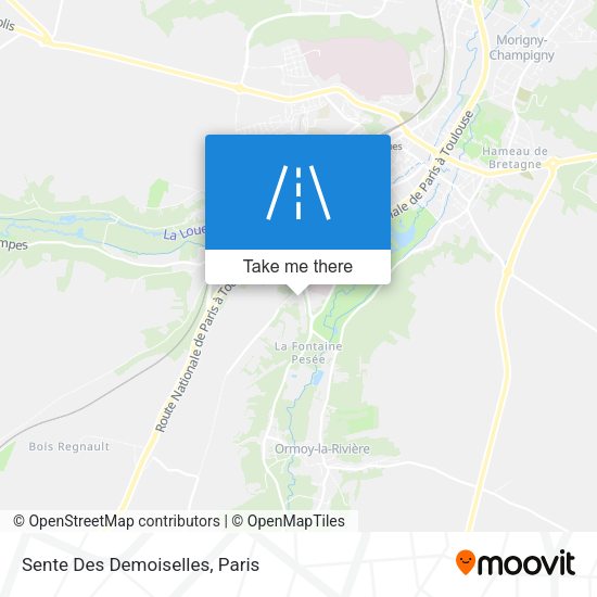 Sente Des Demoiselles map