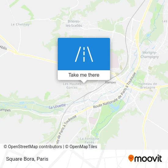 Square Bora map
