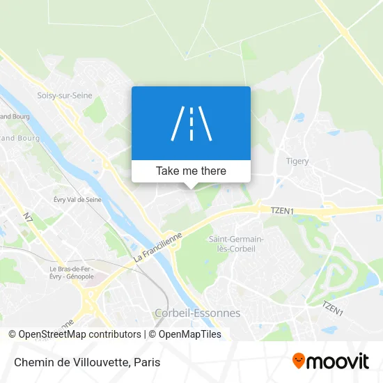 Chemin de Villouvette map