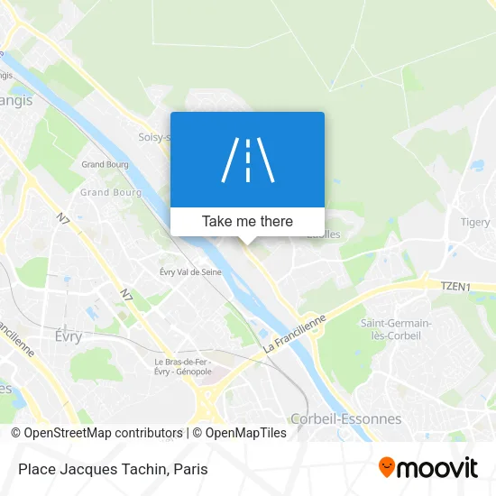 Place Jacques Tachin map