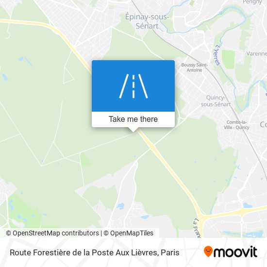 Route Forestière De La Poste Aux Lièvres map