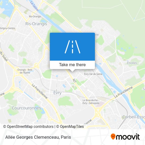 Allée Georges Clemenceau map