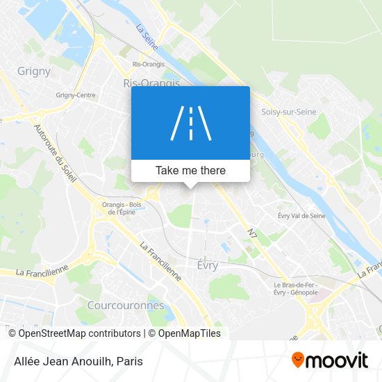 Allée Jean Anouilh map