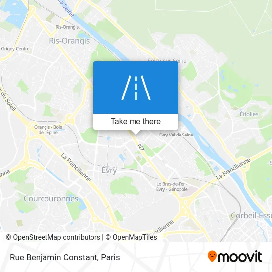 Rue Benjamin Constant map