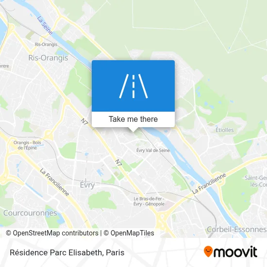 Résidence Parc Elisabeth map