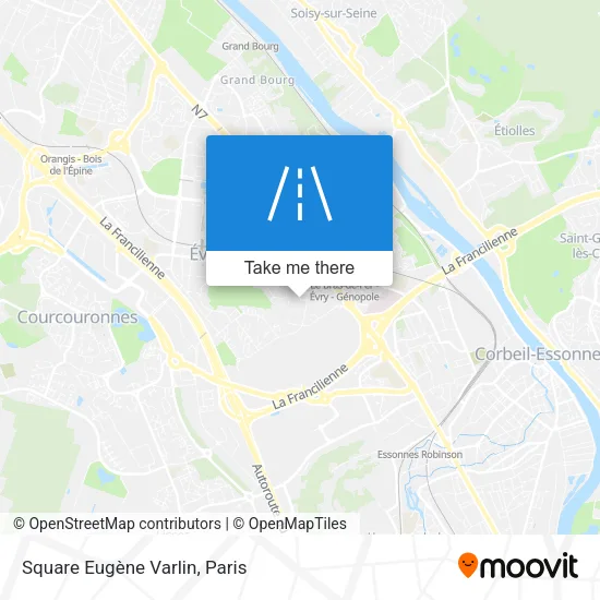 Square Eugène Varlin map