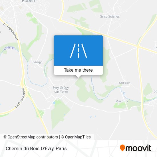 Chemin du Bois D'Évry map