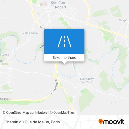 Chemin du Gué de Melun map