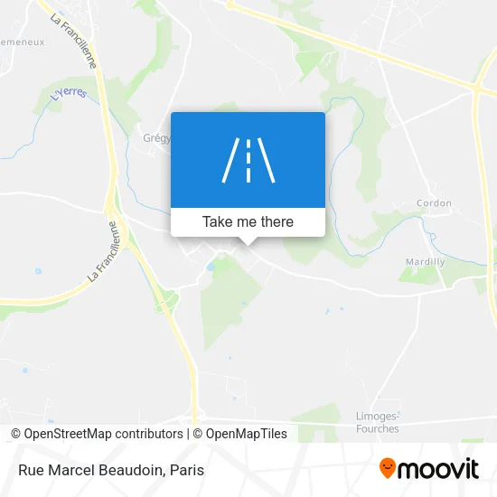 Mapa Rue Marcel Beaudoin