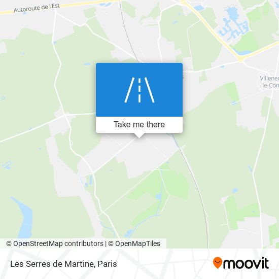 Les Serres de Martine map