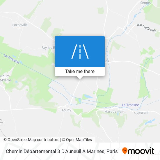 Chemin Départemental 3 D'Auneuil À Marines map
