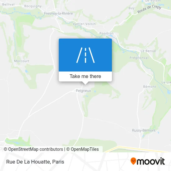 Rue De La Houatte map