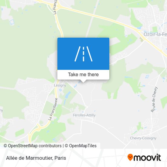 Allée de Marmoutier map