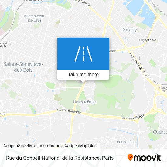 Rue du Conseil National de la Résistance map