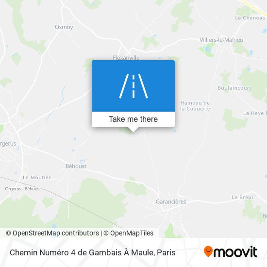 Chemin Numéro 4 De Gambais À Maule map