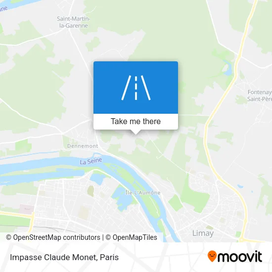 Impasse Claude Monet map