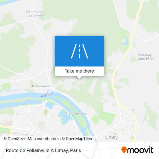 Route de Follainville À Limay map