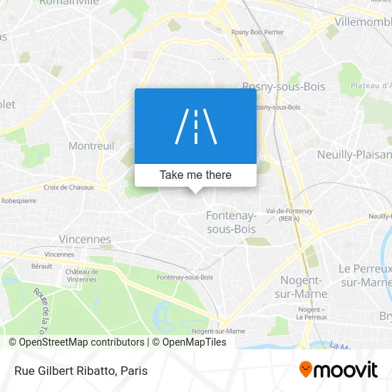 Rue Gilbert Ribatto map