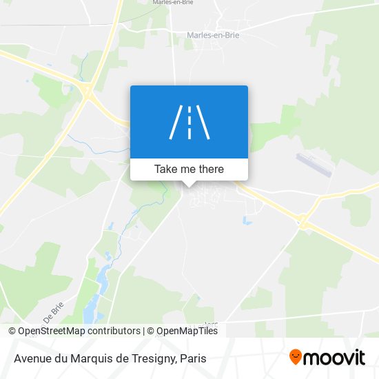 Avenue du Marquis de Tresigny map