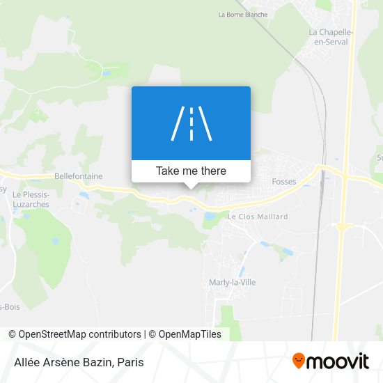 Allée Arsène Bazin map