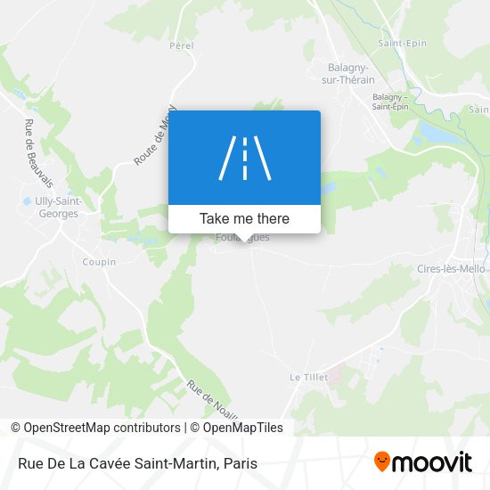 Rue De La Cavée Saint-Martin map