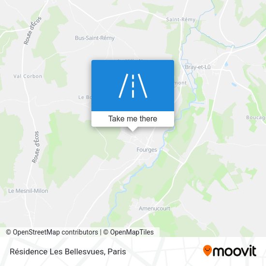 Résidence Les Bellesvues map