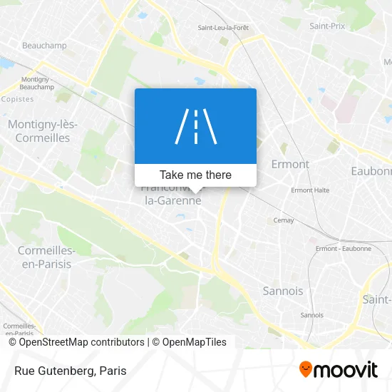 Rue Gutenberg map