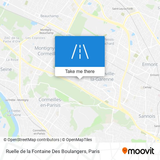 Ruelle de la Fontaine Des Boulangers map