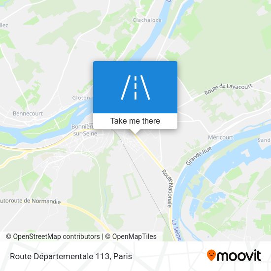 Route Départementale 113 map