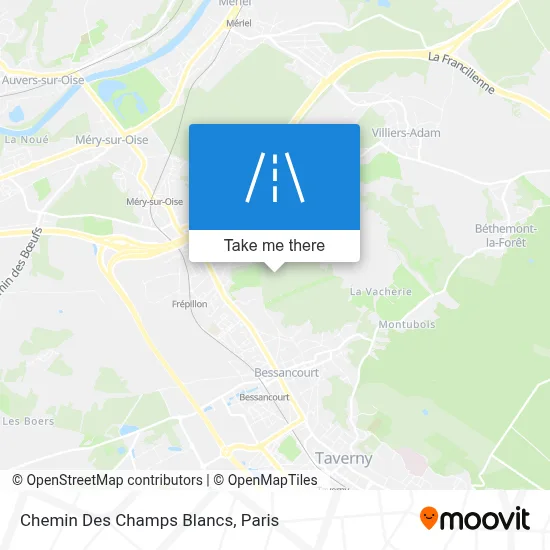 Chemin Des Champs Blancs map