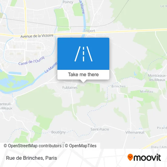 Rue de Brinches map