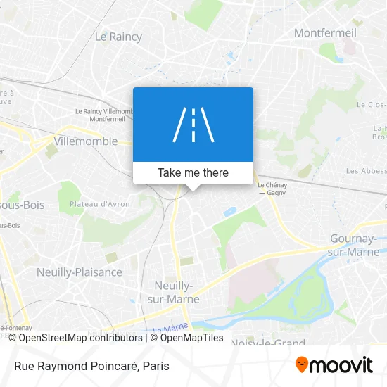 Rue Raymond Poincaré map