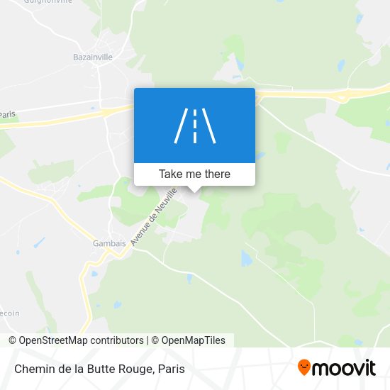 Chemin de la Butte Rouge map