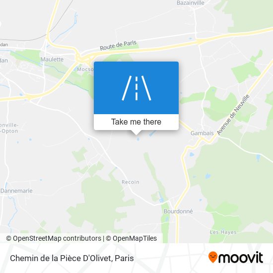 Chemin De La Pièce D'Olivet map