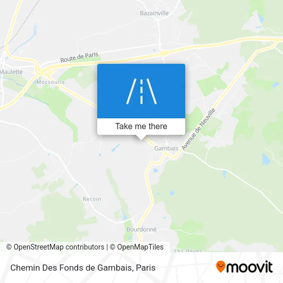 Chemin Des Fonds de Gambais map
