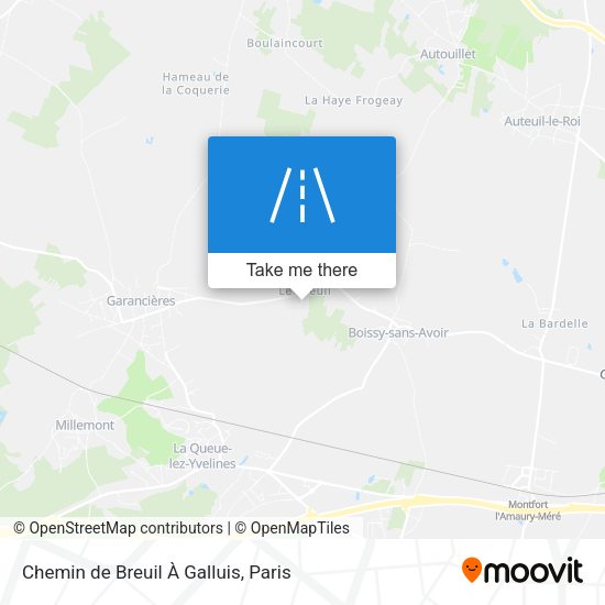 Chemin de Breuil À Galluis map