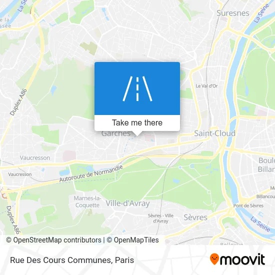 Rue Des Cours Communes map