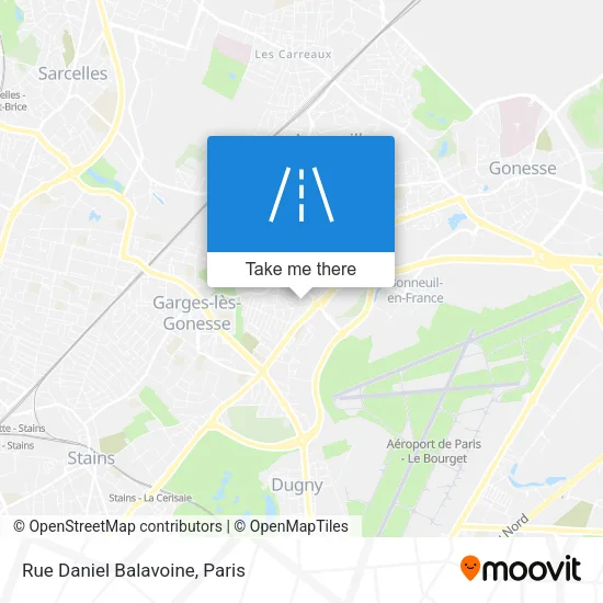 Rue Daniel Balavoine map